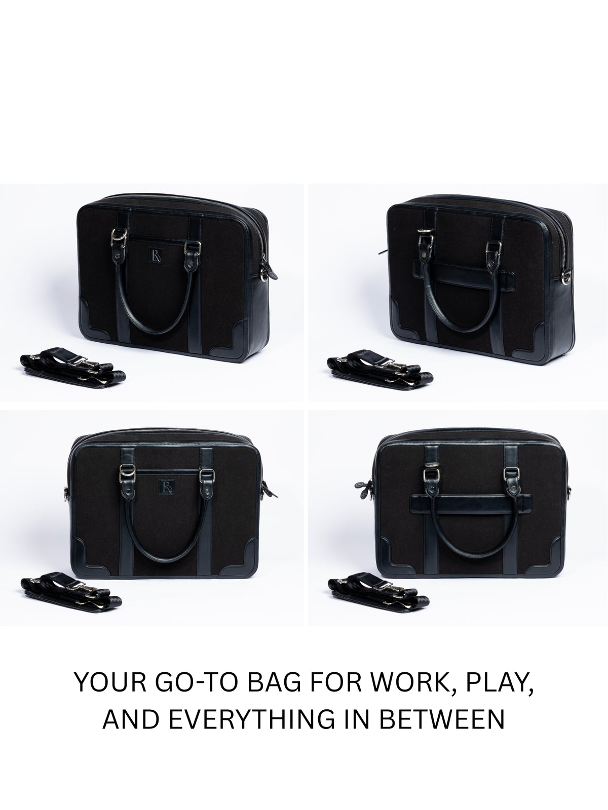 Henry Laptop Bag - Obsidian