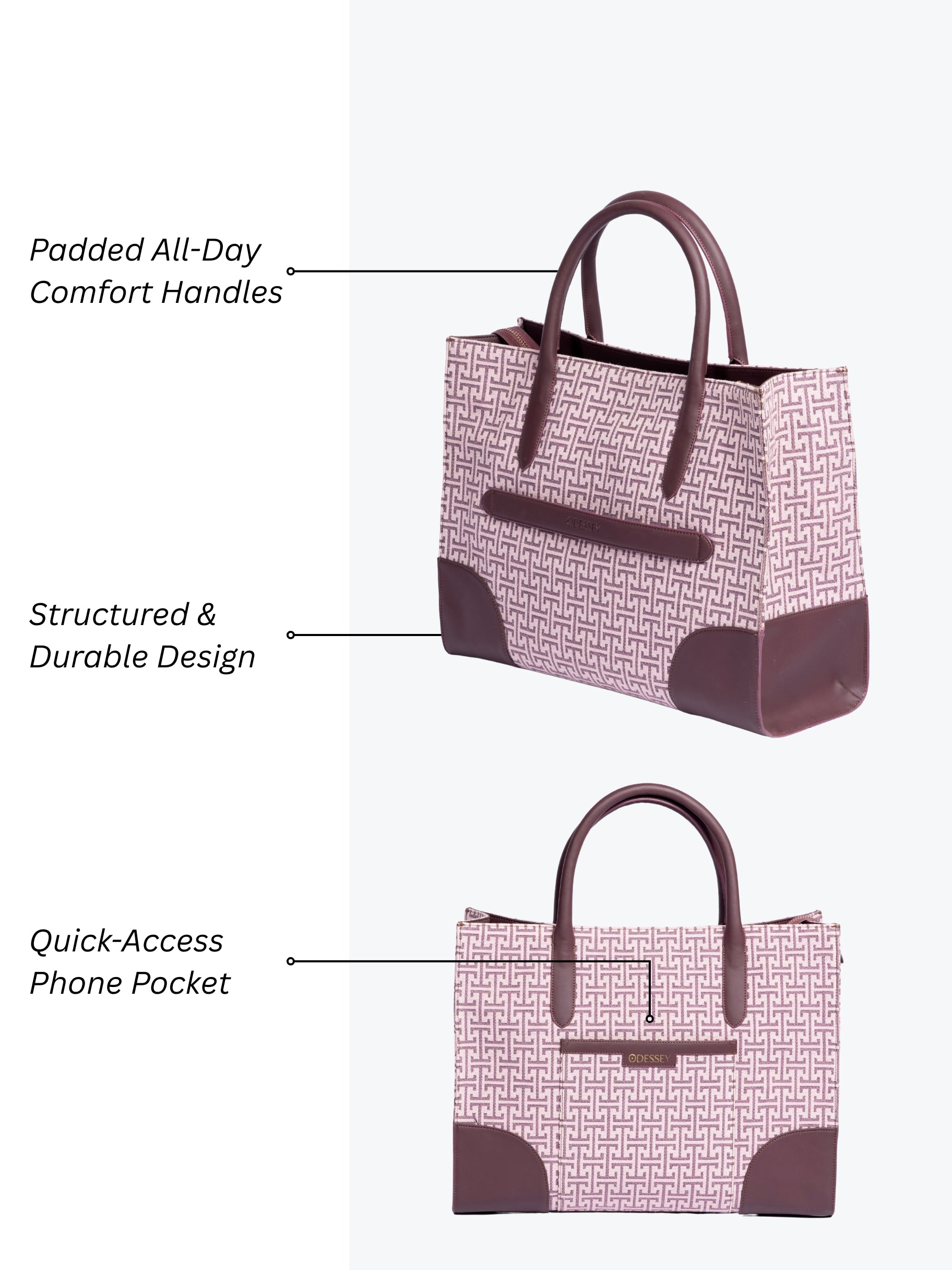 Tote Bag - Burgandy