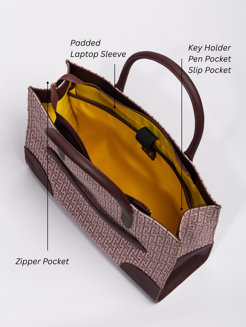 Tote Bag - Burgandy