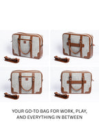 Henry Laptop Bag - Chunky Grey