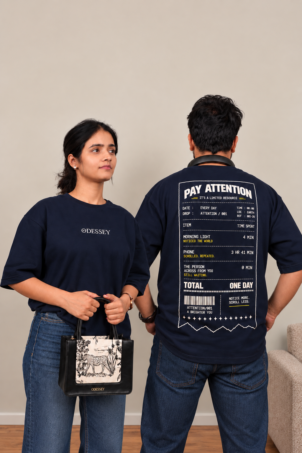 Daily Receipt - Dark Blue