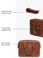 Henry Laptop Bag - Chest Nut