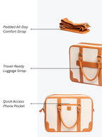 Henry Laptop Bag - Beige