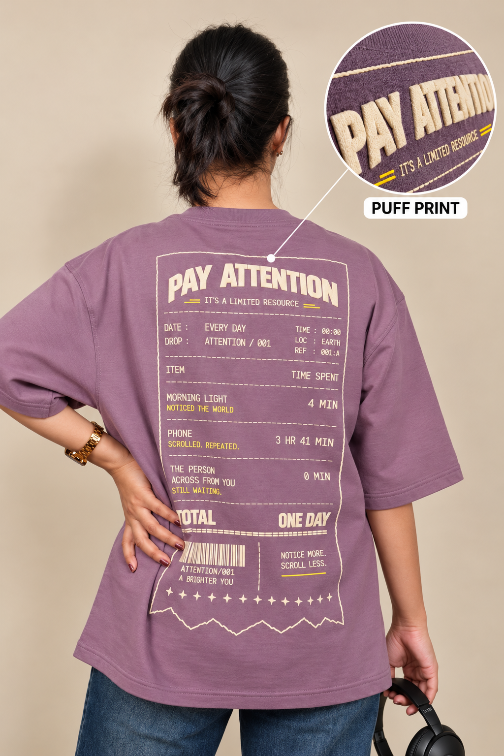 Daily Receipt - Dusty Purple