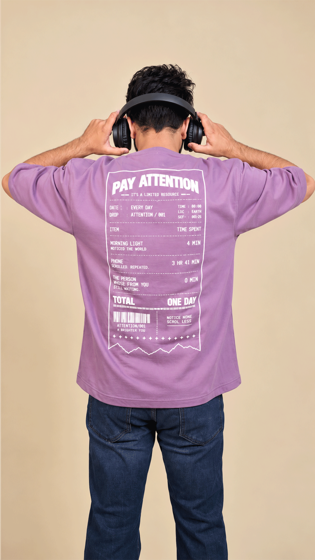 Daily Receipt — Dusty Purple