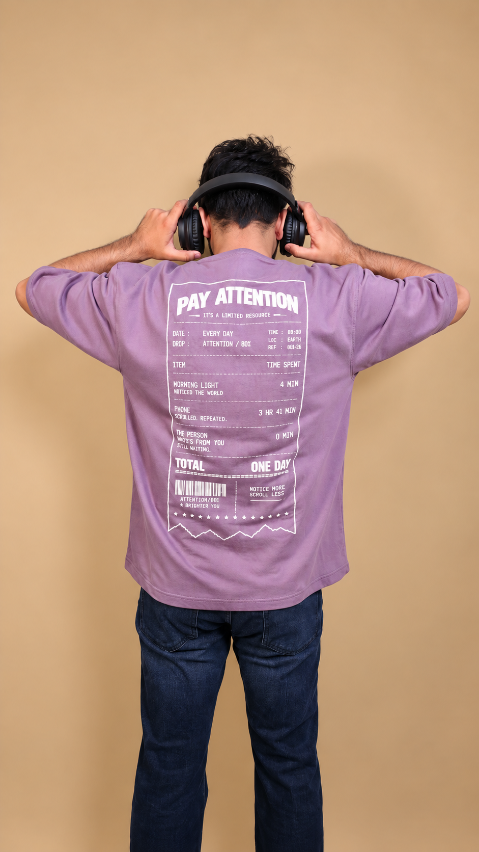 Daily Receipt — Dusty Purple